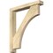 Ekena Millwork Westlake Block Rough Sawn Bracket w/ Offset Brace, Douglas Fir, 4"W x 24"D x 28"H BKT0402X24X28WTL05RDF - alternate 1